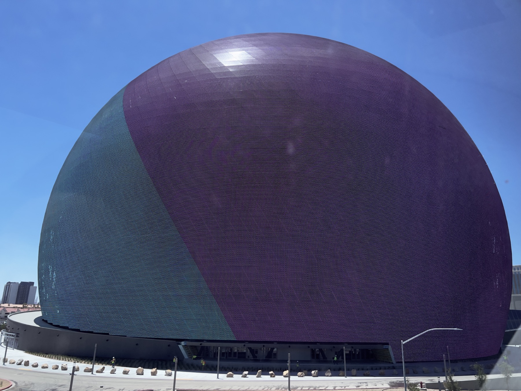 The illuminated Sphere in Las Vegas